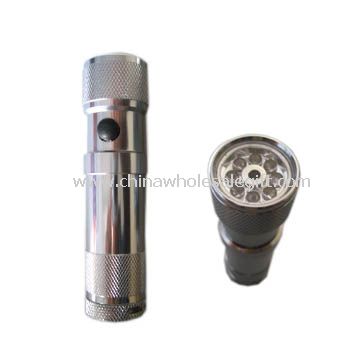 Laser and 8pcs white LED Flashlight