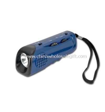 Flashlight with AM/FM Radio