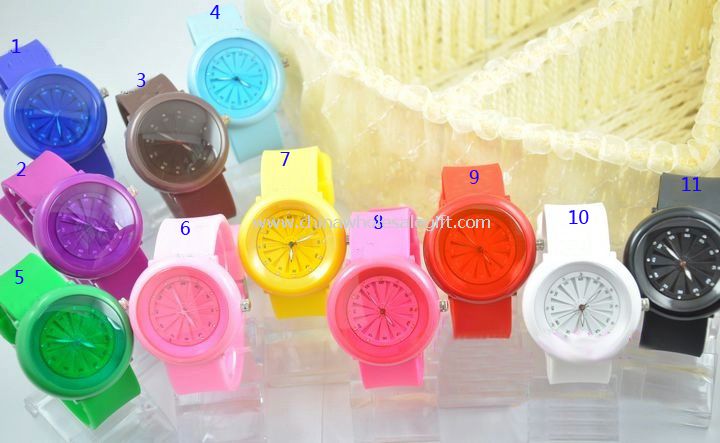fancy led backlight silicone watch