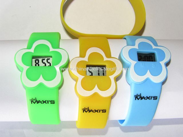 Flower Thick band silicon watch
