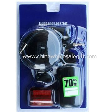 Bike light and lock Set