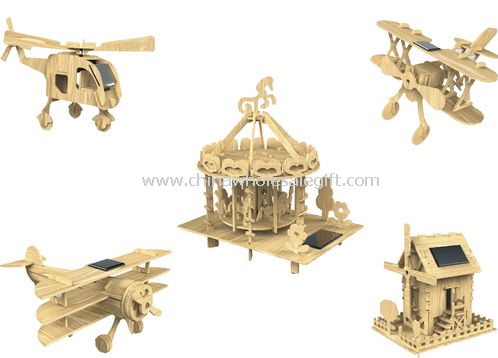 Solar wooden toys series