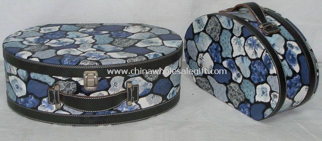Leather suitcase