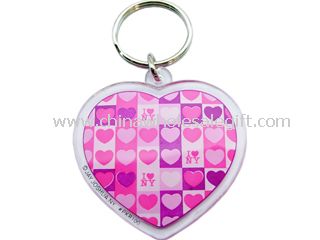 Acrylic heart shape Keychain
