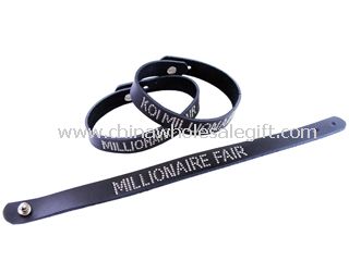 Logo printed silicone bracelet