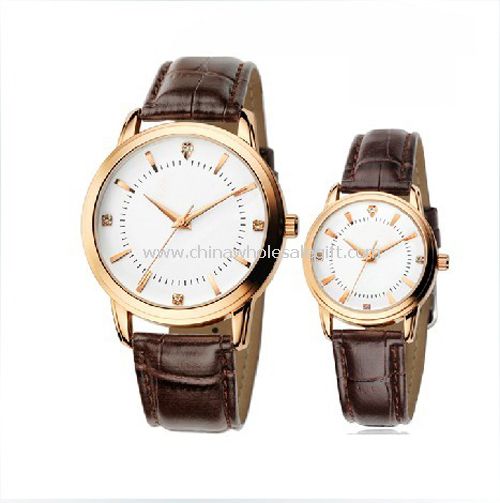 Leather band gift watch