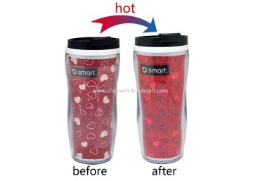 Promotional color changing plastic cup