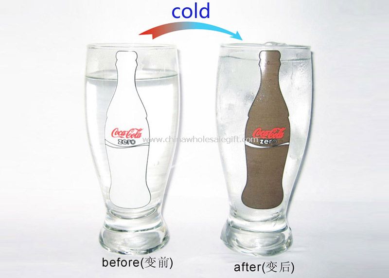 Glass cold change cup