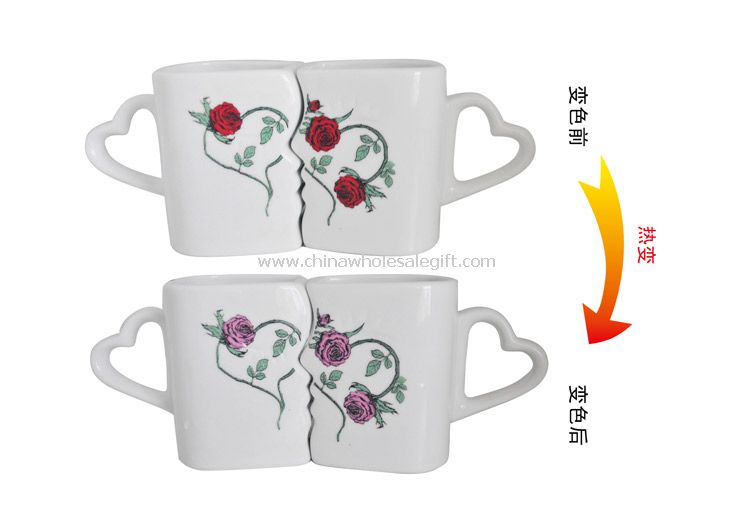 Hot color change lover cup