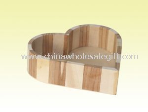 Heart Shape Wooden Box