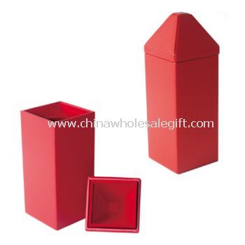 Pu Leather Cover High Gloss Pain Wood Wine Box