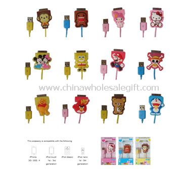 Apple cable with Cartoon plug