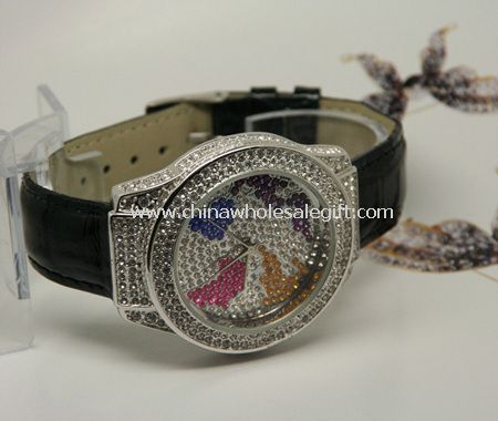 Leather strap Jewelry watch