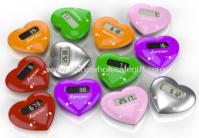 Heart Shape Touch Panel Pedometer