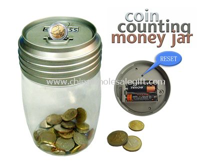 Transparent Coin counting Money Jar