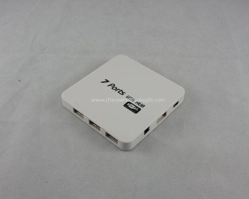 Mini Square shape 7 Ports usb hub