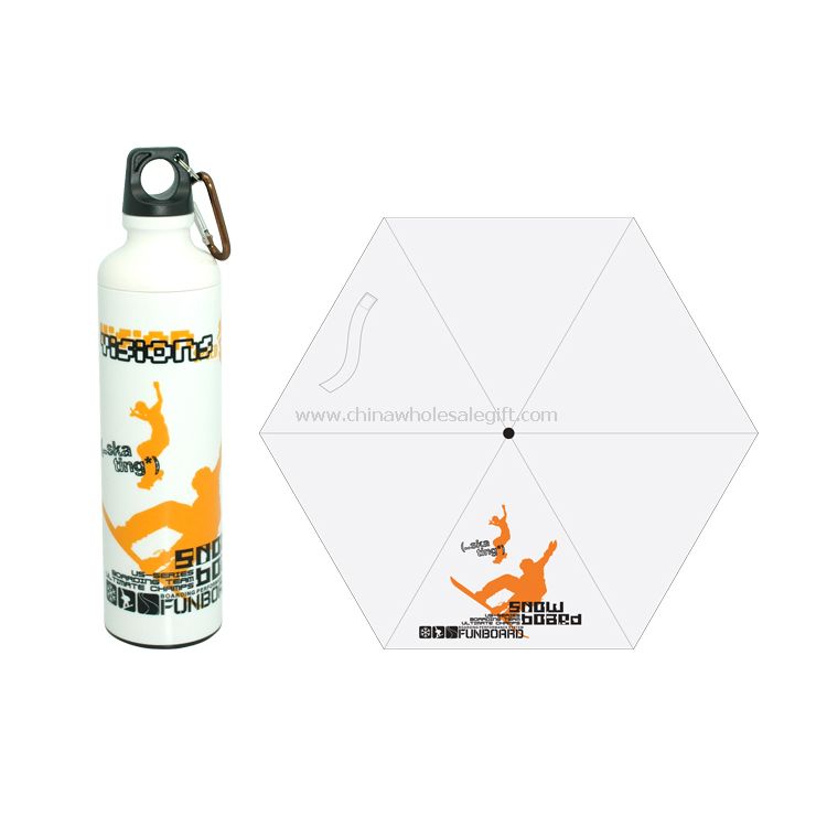 Sports bottle umbrella