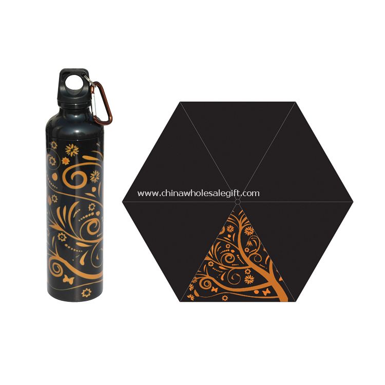 Black art bottle umbrella