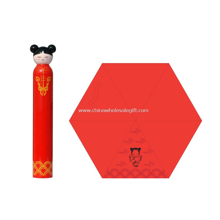 China Girl Cartoon Umbrella