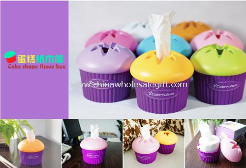 Cake shape Tissue Box