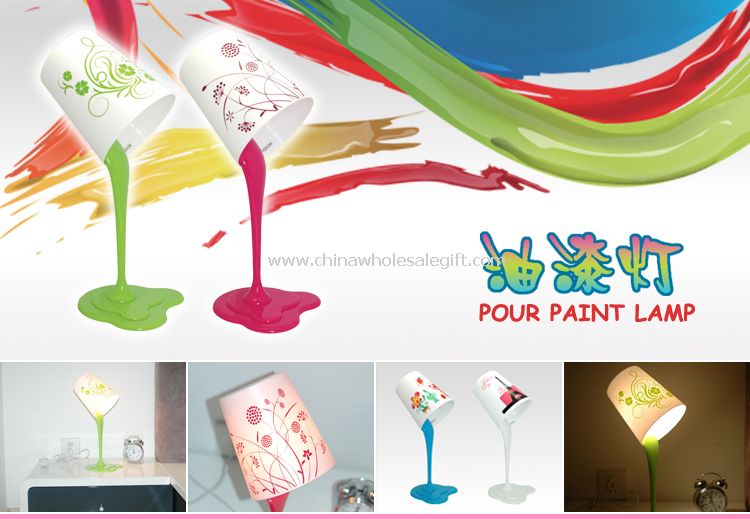 Pour Paint Lamp