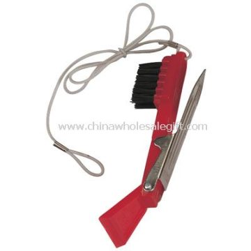 Golf Brush with Golf Tool