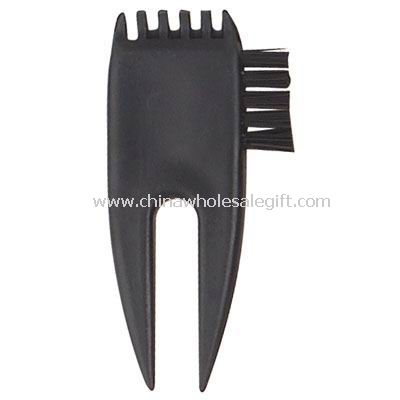 Plastic Divot tool with Brush