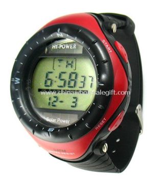Solar powered sport watch