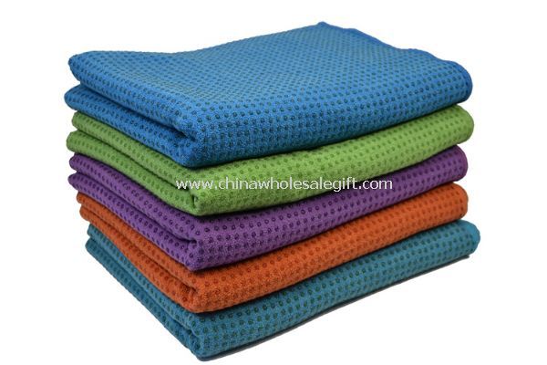 Fancy Yarn Yoga Towel with Silicon Nubs