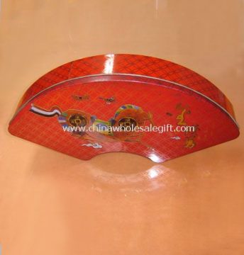 Fan-shaped Tin Box