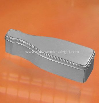 Silver Heart Shaped Tin Box