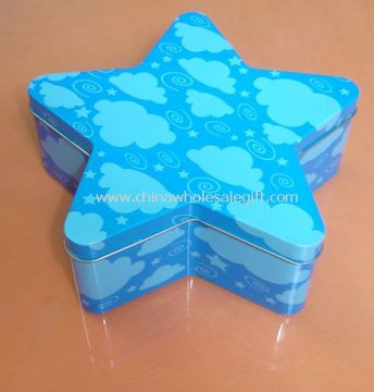 Star Shaped Tin Box