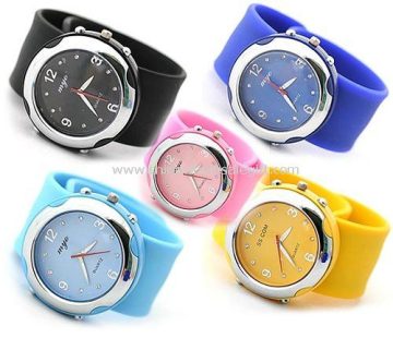Silicone slap watch