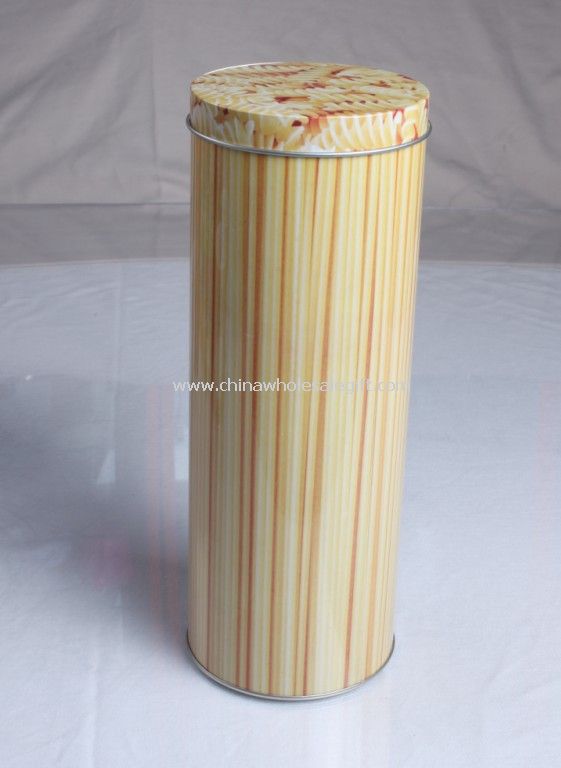 round tin box