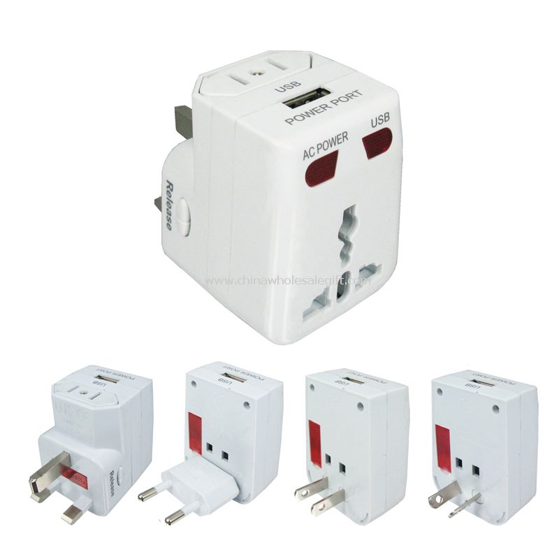 international adapter with USB