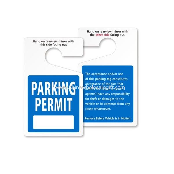Rear View Mirror Hang Tag