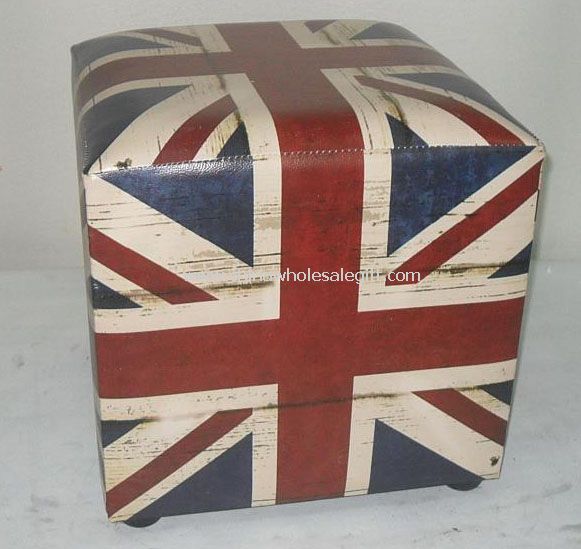 Faux leather Ottoman