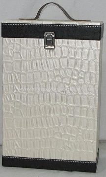 leather wine box