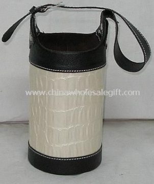 leather wine box