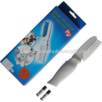 Electronic pet flea killer grooming comb brush