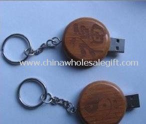 Wooden Round USB Flash Drive