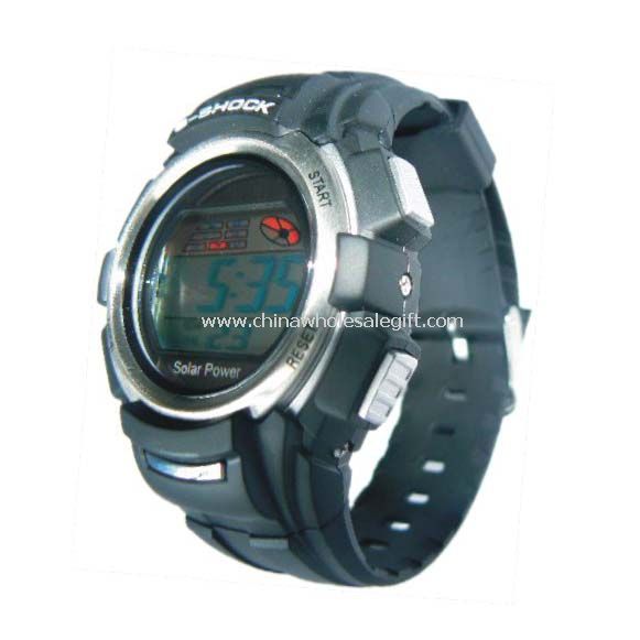 Solar sports watch