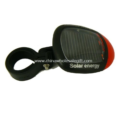 Solar bike flashing light