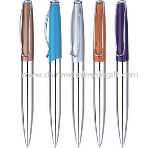 Brass barrel twist-action pen