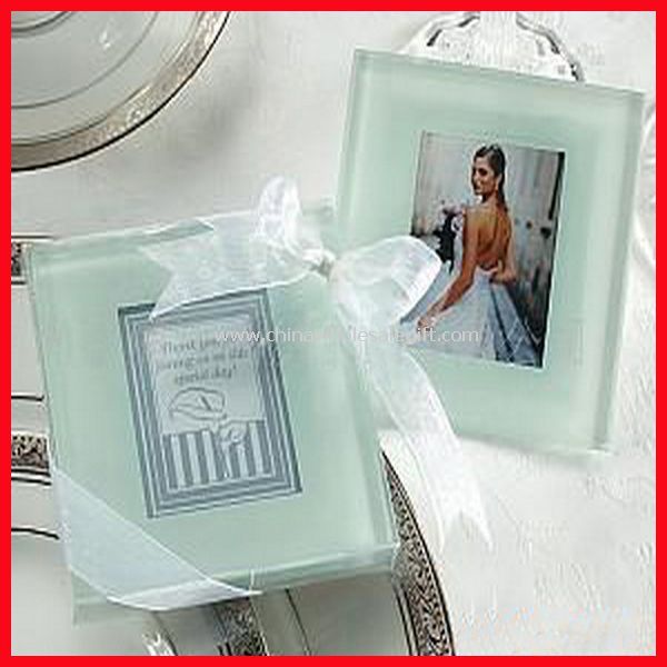 glass photo coaster