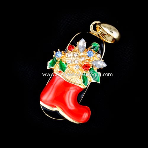 Diamond foot shape usb flash disk