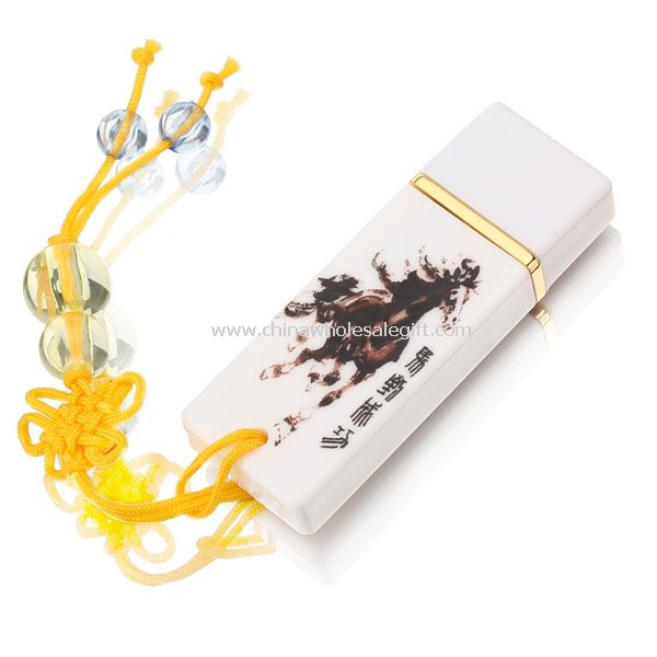 White & Porcelain Usb Flash Disk