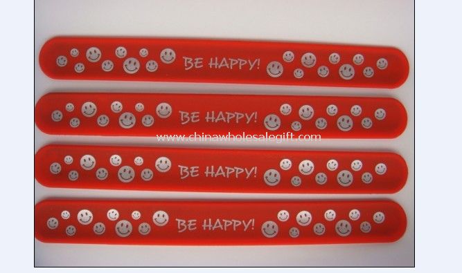 Silicone printed slap Wristband