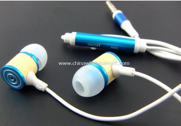 Natural Bamboo Earphone
