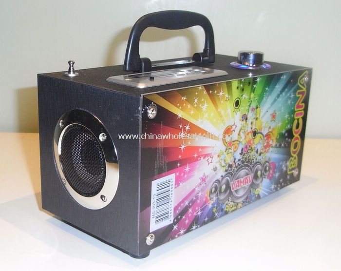 Wooden Speaker with FM/SD/USB